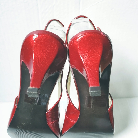 Kelly & Katie Red Patent Leather Pumps Sz 8 - Picture 5 of 9